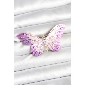 Lilac Color Butterfly Model Brooch