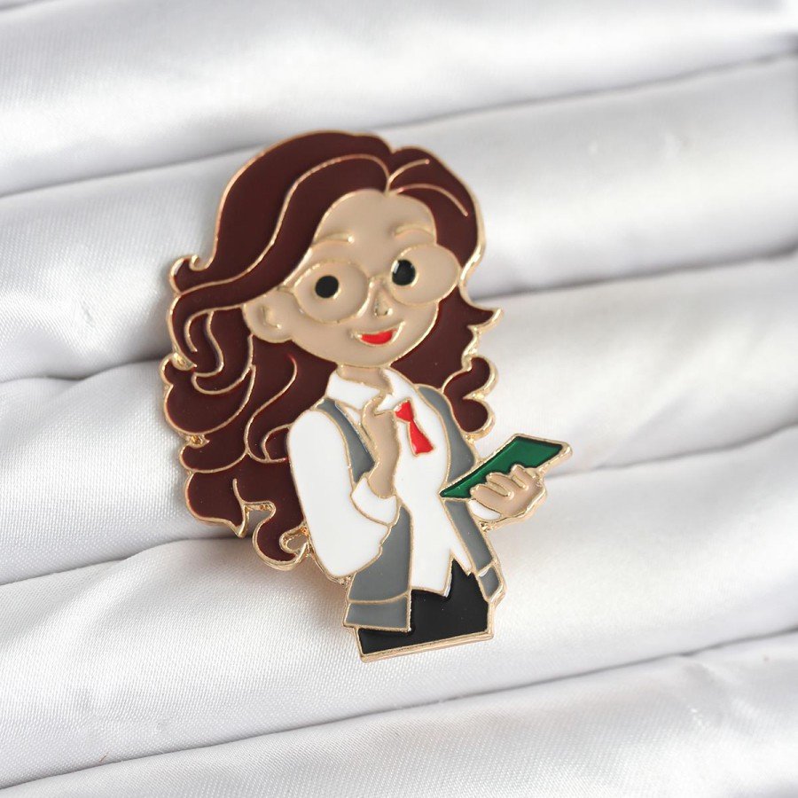 Teacher Figure Brooch