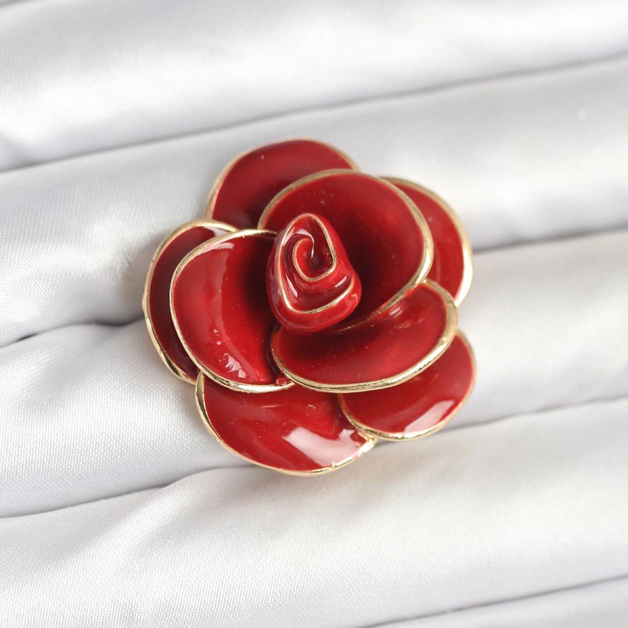 Red Rose Model Brooch Red Rose Model Brooch