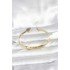 Brass Gold Color Heart Model Women's Handcuff Bracelet
