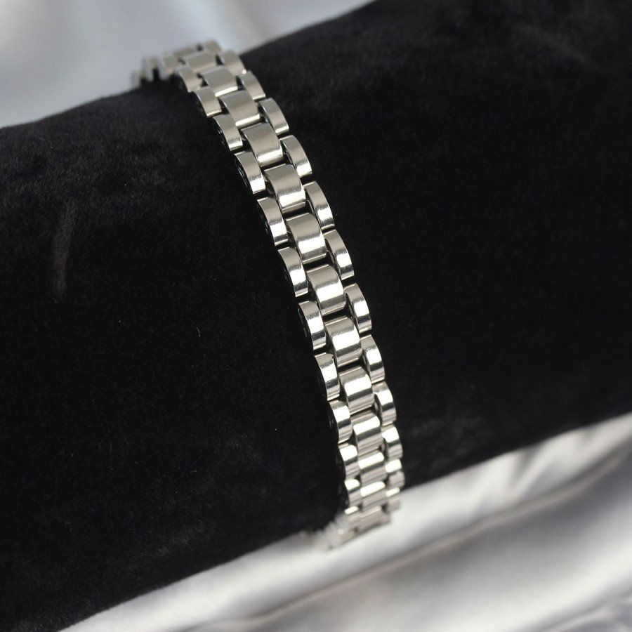 316L Steel Silver Color 7 mm Thickness Men s Bracelet 316L Steel Silver Color 7 mm Thickness Men s Bracelet