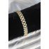 316L Steel Gold and Silver Color 9 mm Thickness Men's Bracelet