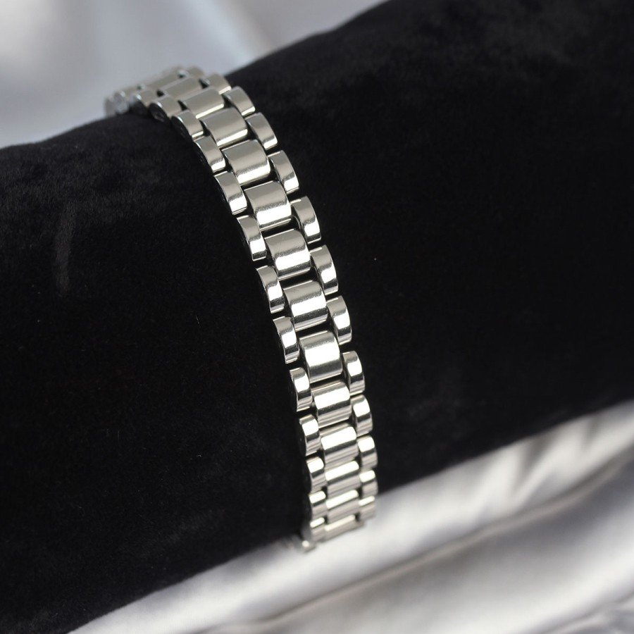 316L Steel Silver Color 9 mm Thickness Men s Bracelet 316L Steel Silver Color 9 mm Thickness Men s Bracelet