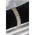 316L Steel Gold and Silver Color 12 mm Thickness Men's Bracelet