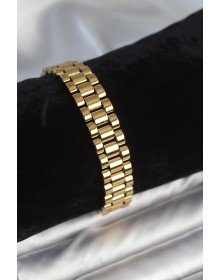 316L Steel Gold Color 12 mm Thickness Men's Bracelet