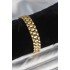 316L Steel Gold Color 12 mm Thickness Men's Bracelet