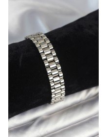 316L Steel Silver Color 12 mm Thickness Men's Bracelet
