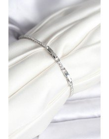 Phoenix Model Zircon Stone Silver Color Brass Waterway Women's Bracelet