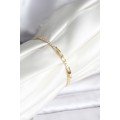 Butterfly Model Zircon Stone Gold Color Brass Waterway Women s Bracelet