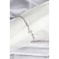 Silver Color Waterway Women s Bracelet with Flower Model Zircon Stone Silver Color Waterway Women s Bracelet with Flower Model Zircon Stone