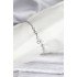 Silver Color Waterway Women's Bracelet with Flower Model Zircon Stone