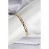 14K Gold Color Plated Crushed Chain Model Women's Bracelet