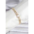 14K Gold Color Plated Zircon Square Stone CM Women s Bracelet 14K Gold Color Plated Zircon Square Stone CM Women s Bracelet