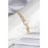 14K Gold Color Plated Zircon Square Stone CM Women's Bracelet