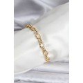 14K Gold Color Plated Laser Chain Model CM Women s Bracelet