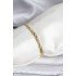 14K Gold Color Plated Laser Chain Model CM Women's Bracelet