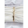 14K Gold Color Plated Laser Chain Model CM Women s Bracelet