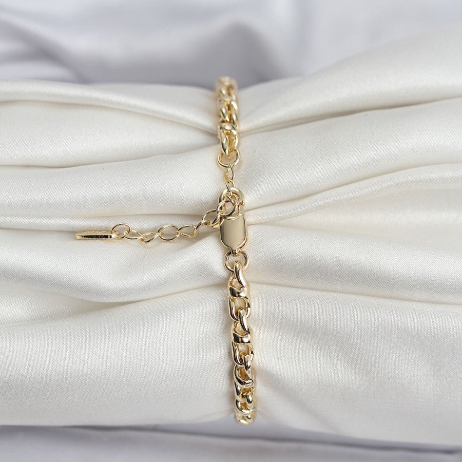 14K Gold Color Plated Chain Model Women s CM Bracelet 14K Gold Color Plated Chain Model Women s CM Bracelet