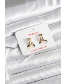 14K Gold Color Plated CM Women's Earrings