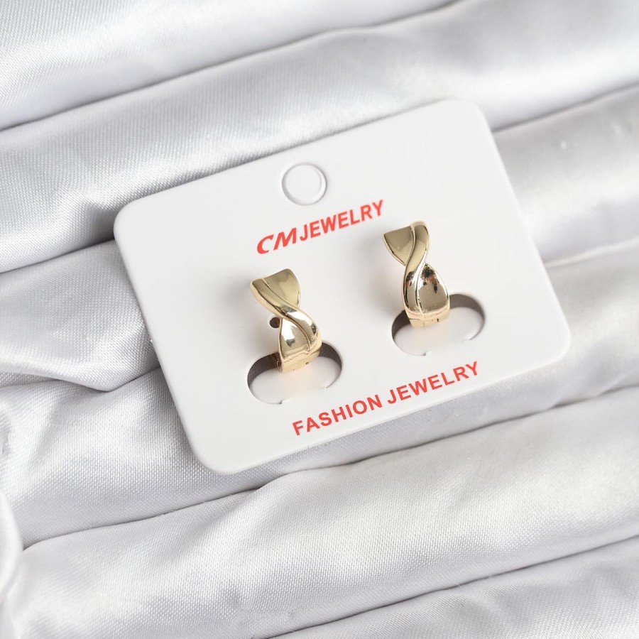14K Gold Color Plated CM Women s Earrings