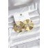 Brass Gold Color Circle Model Women's Earrings