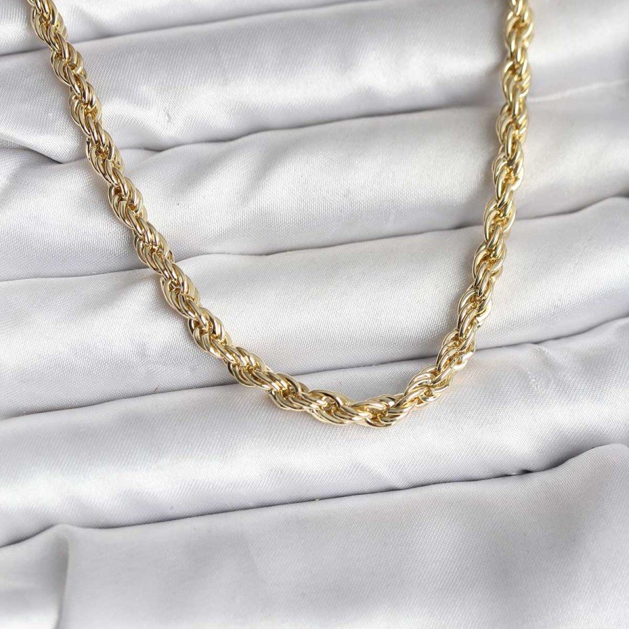 14K Gold Color Plated Twist Model CM Women s Necklace 14K Gold Color Plated Twist Model CM Women s Necklace