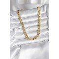 14K Gold Color Plated Thick Chain Model CM Women s Necklace 14K Gold Color Plated Thick Chain Model CM Women s Necklace