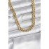 14K Gold Color Plated Thick Chain Model CM Women's Necklace