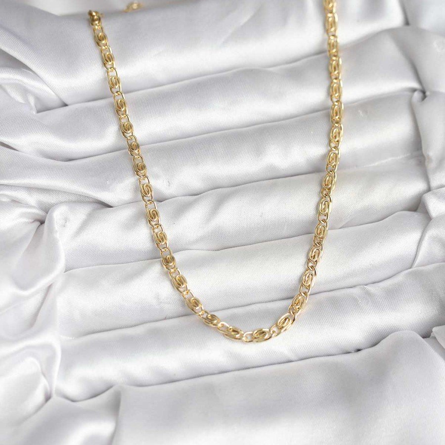 14K Gold Color Plated Chain Model CM Women s Necklace