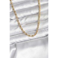 14K Gold Color Plated Chain Model CM Women's Necklace