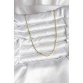 14K Gold Color Plated Crushed Chain Model CM Women s Necklace
