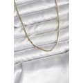14K Gold Color Plated Crushed Chain Model CM Women s Necklace