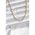 14K Gold Color Plated Crushed Snake Chain Model CM Women s Necklace