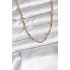 14K Gold Color Plated Crushed Snake Chain Model CM Women's Necklace