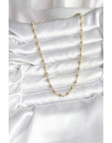 14K Gold Color Plated Heeled Chain Model CM Women's Necklace