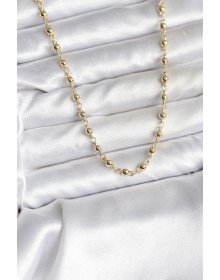 14K Gold Color Plated Heeled Chain Model CM Women's Necklace