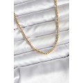 14K Gold Color Plated Pipe Chain Model CM Women s Necklace 14K Gold Color Plated Pipe Chain Model CM Women s Necklace