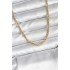 14K Gold Color Plated Pipe Chain Model CM Women's Necklace