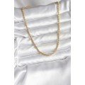14K Gold Color Plated Pipe Chain Model CM Women s Necklace 14K Gold Color Plated Pipe Chain Model CM Women s Necklace