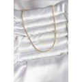 14K Gold Color Plated Thin Chain Model CM Women s Necklace