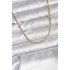 14K Gold Color Plated Thin Chain Model CM Women's Necklace