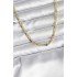 14K Gold Color Plated Plate Crush Model Chain CM Women's Necklace