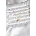 Brass Gold Color Chain Star Model Women s Necklace
