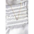 Brass Gold Color Chain Zircon Stone Minimal Star Model Women s Necklace