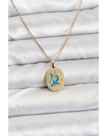316L Steel Chain Gold Color Shark Figure Women's Necklace