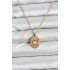 316L Steel Chain Gold Color Heart Figured Women's Necklace
