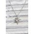 316L Steel Chain Silver Color Pole Star Model 60 cm Chain Women's Necklace