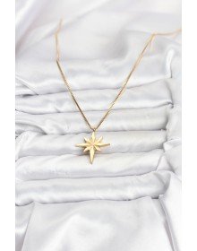 316L Steel Chain Gold Color Polar Star Model 60 cm Chain Women's Necklace