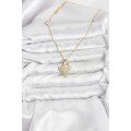 316L Steel Chain Gold Color Ballerina Model Women s Necklace