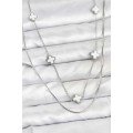316L Steel Chain Silver Color Italian Chain Clover Model Women s Necklace